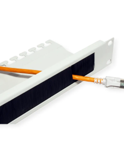Roline 19" 1U ulazni panel za kablove, brush strip. sivi
