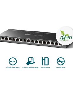 TP-Link 16-port Gigabit Easy Smart preklopnik (Switch), 16×10/100/1000M RJ45 ports, metalno kućište