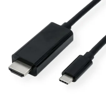 Roline VALUE USB-C - HDMI kabel, M/M, 2.0m, crni