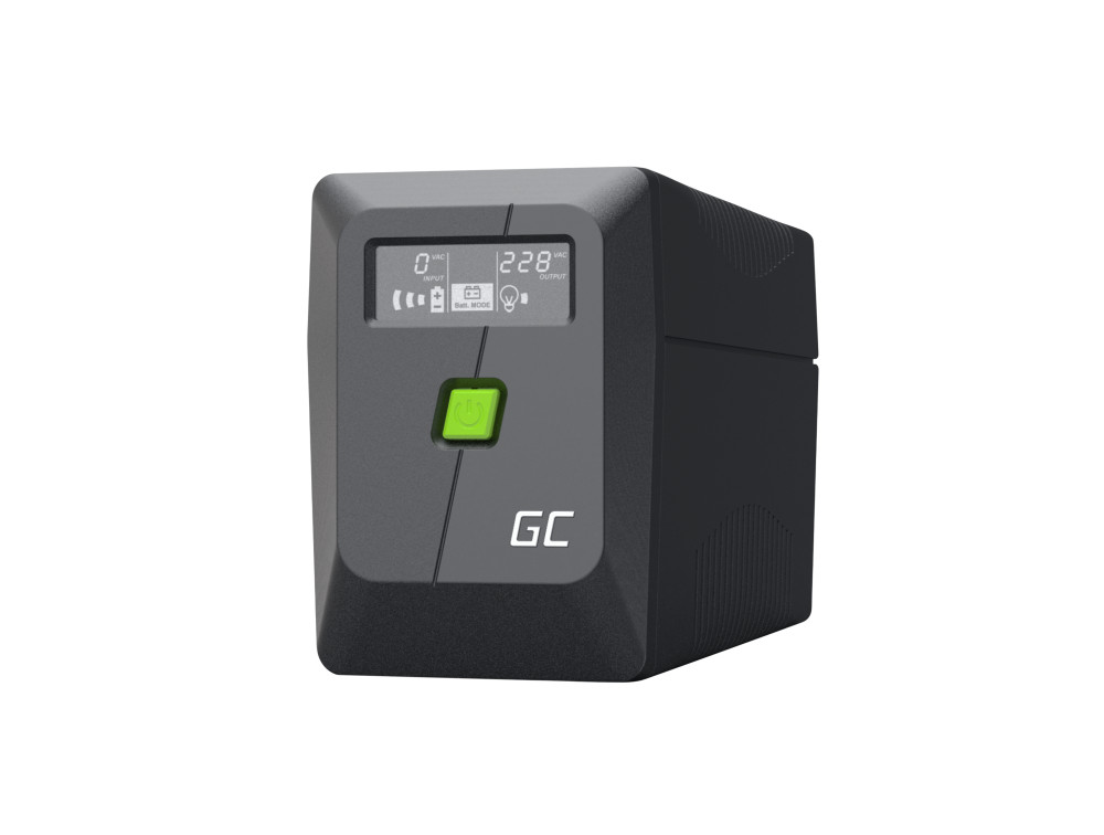 Green Cell UPS (UPSLM360) 650VA/360W, Modified sine wave, Line Interactive AVR, LCD