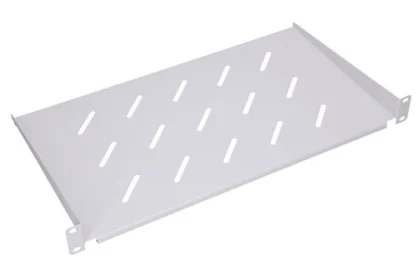 NaviaTec 19" polica za mrežni ormar, 250 mm, 1U, Cantilever, siva