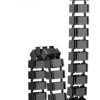 Transmedia Flexible Cable Management with clamp, Black
