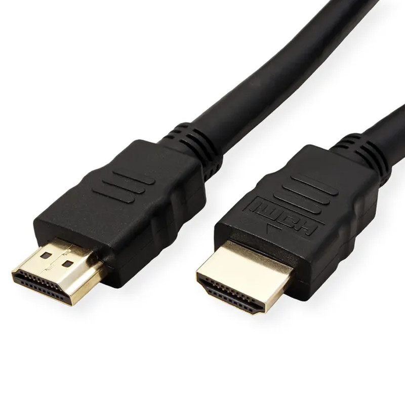 Roline VALUE Ultra HD 8K HDMI v2.1 kabel sa mrežom, M/M, crni, 5.0m