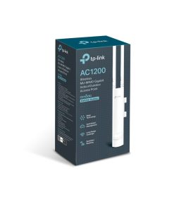 TP-Link Omada AC1200 bežična pristupna točka zidna/stropna vanjska (AP) 300Mbps/867Mbps (2.4GHz/5GHz), 802.11a/b/g/n/ac, 1×GLAN, podrška za PoE, IP65, 2×vanjska antena