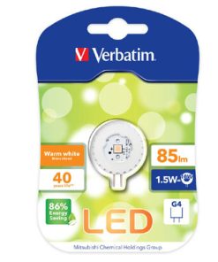 Verbatim LED žarulja/kapsula, G4, 1.5W, 85lm, 2700K