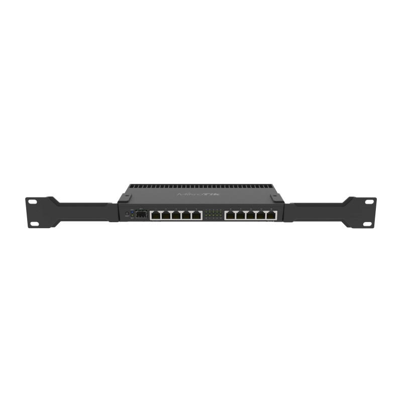 Mikrotik RouterBOARD 4011iGS+RM, A15 CPU (4-cores), 1GB RAM, 10×GLAN, 1xSFP+, RouterOS L5, desktop kućište, rackmount, PSU