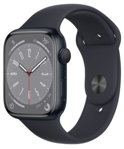 Refurbished Apple Watch Series 8 (2022), 45mm, GPS Cellular, Midnight Aluminum