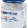 Intellinet konektor, UTP, CAT5e, RJ45, 100 kom