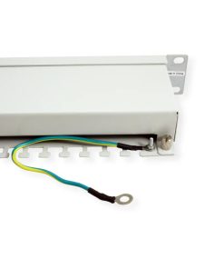 Roline VALUE Cat.5e/Class D 19" Patch Panel 24-porta STP, svijetlo sivi