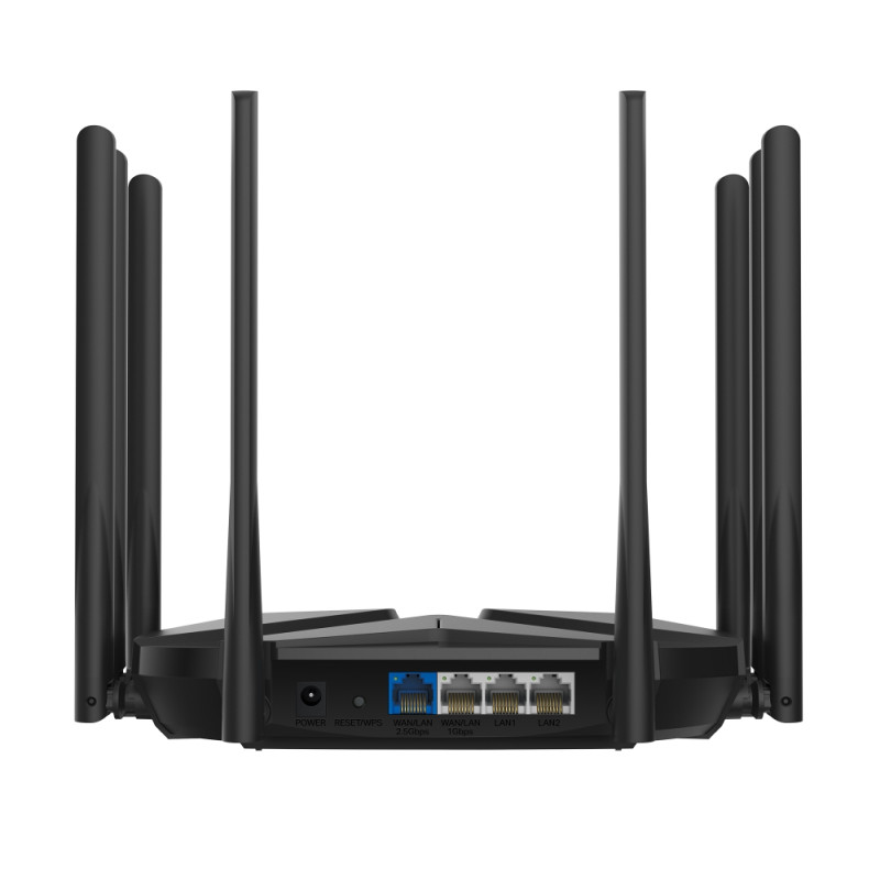 Mercusys MR90X AX600 bežični usmjerivač (Dual-Band WiFi 6 Router) 1148Mbps/4804Mbps (2.4GHz/5GHz),802.11ax/ac/a/b/g/n, 2×G-LAN, 1×G-WAN, 1× 2.5 Gbps WAN/LAN, 8x dBi fiksne omni-direkcione antene