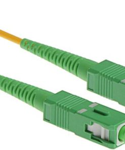 NFO Patch cord, SC APC-SC APC, Singlemode 9 125, G.657A2, Simplex, 1m