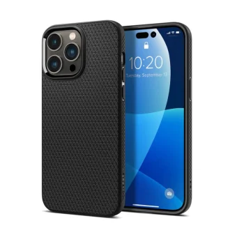 Spigen Liquid Air, zaštitna maska za telefon, mat crna - iPhone 14 Pro