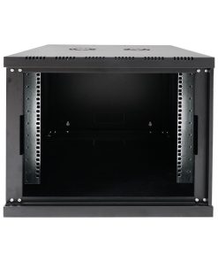 Canovate 12U 600x560x631 SINGLE zidni ormar s bočnim stranama koje se mogu otvoriti izvana, crni (WS3O-9-1265F)