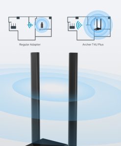 TP-Link AC1300 Archer T4U Plus bežični Dual-Band USB3.0 adapter 400Mbps/867Mbps (2.4GHz/5GHz), 802.11a/b/g/n/ac, 2×5dBi antene