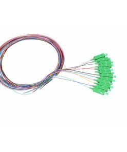 NFO Fiber optic pigtail SC APC, SM, G.657A2, 900um, 2m, 12 pack