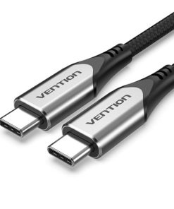 Vention USB-C to USB-C 3.1 Cotton Braided Cable 1.5M Gray