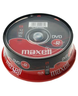 Maxell DVD-R 16x, 4.7GB 25 kom spindle