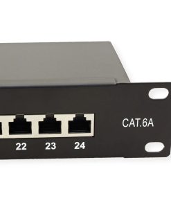 Roline VALUE Cat.6a/Class EA 19" Patch Panel 24-porta STP, crni