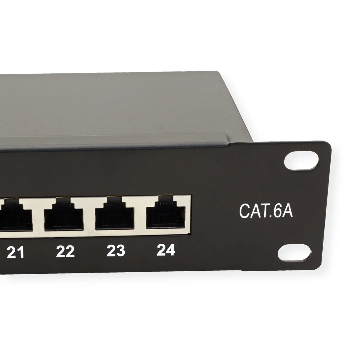 Roline VALUE Cat.6a/Class EA 19" Patch Panel 24-porta STP, crni