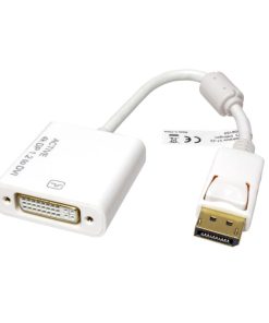 Roline adapter/kabel DisplayPort - DVI-D (24+1), M/F, 4K30, aktivni, 0.15m