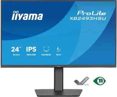 IIYAMA 24" XB2493HSU-B1 FHD (1920x1080) IPS Pivot, 16:9, 350 cd/m2, 1500:1, 120Hz, 1ms, HDMI, DP, USBx2, zvučnici