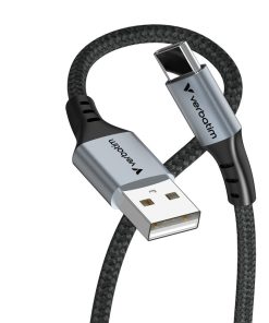 Verbatim Sync & Charge kabel USB-A na USB-C, M/M, 18W QC3.0, crni, 1.2m