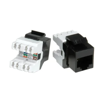 Roline RJ45 Keystone konektor Cat.5e/Class D, UTP, crni