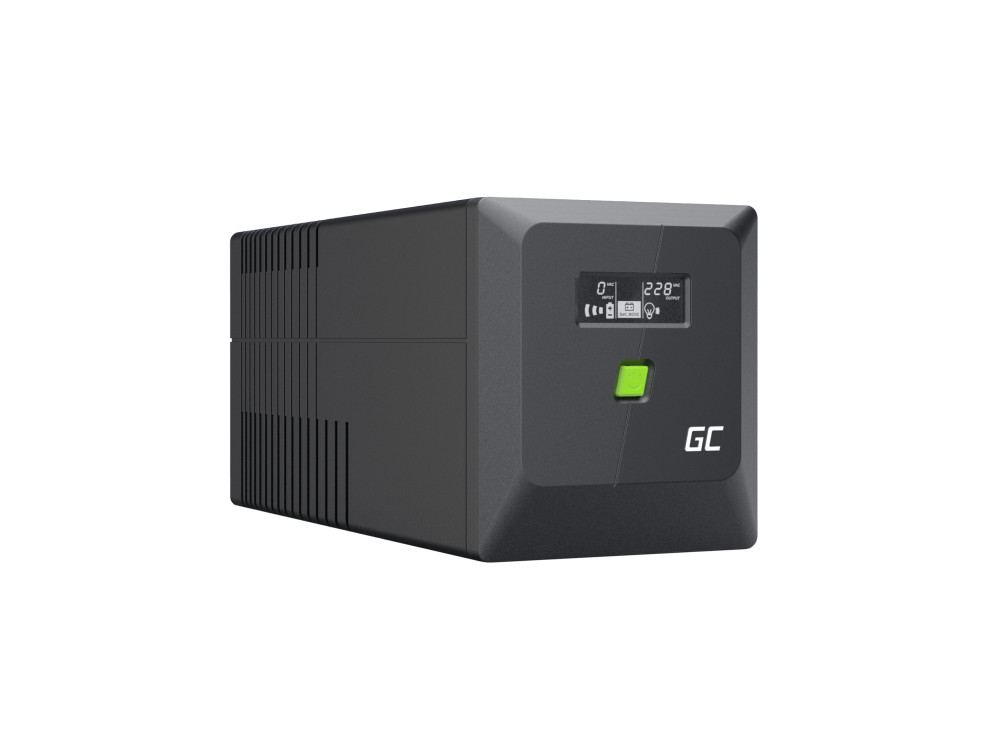 Green Cell UPS (UPSLP700) 1000VA/700W, Pure sine wave, Line Interactive AVR, PowerProof with LCD