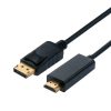 STANDARD DisplayPort kabel, DP v1.2 - UHDTV, M/M, 2.0m, crni