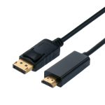 STANDARD DisplayPort kabel, DP v1.2 - UHDTV, M/M, 2.0m, crni