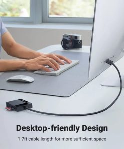 UGREEN čitač TF/SD/CF/MS memorijskih kartica, USB 3.0, crni