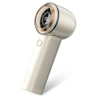 Vention USB 5V Speed (1-100) Adjustable Handheld High-Speed Fan Beige LED Display Type