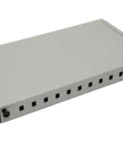 NFO Patch Panel 1U 19" - 12x SC Simplex LC Duplex, Pull-out, 1 tray