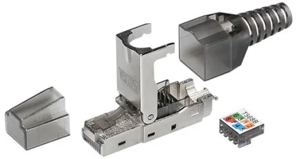 Transmedia Tool-less RJ 45 plug STP CAT 6A