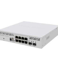 Mikrotik Cloud Router Switch CRS310-8G+2S+IN, 800 Mhz CPU, 256MB RAM, 8×2.5GLAN, 2×SFP+, RouterOS L5, desktop kućište, rackmount ears, PSU