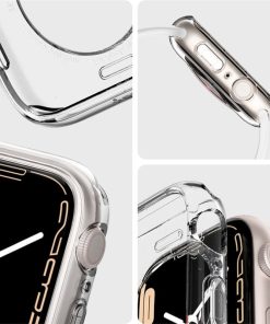 Spigen Liquid Crystal, zaštitna maska za Apple pametni sat, prozirna (45mm/44mm), ACS04196