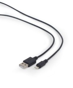 Gembird USB to 8 pin Lightning sync and charging cable, black, 1 m