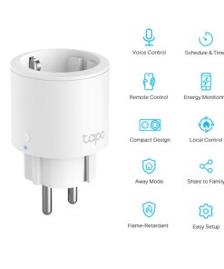 TP-Link Tapo P115 Mini Smart Wi-Fi Socket, Energy Monitoring, 2.4 GHz WiFi, glasovna kontrola