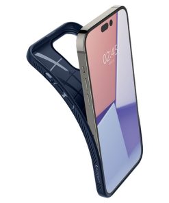 Spigen Liquid Air, zaštitna maska za telefon, tamno plava - iPhone 14 Pro Max