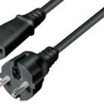 NaviaTec Schuko plug - IEC 320 C13 Jack black 5m