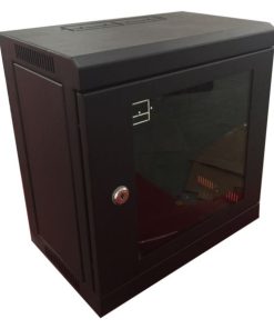 NaviaTec zidni mrežni ormar 10U 350 x 300mm, jednodjelni 10", SOHO, crni