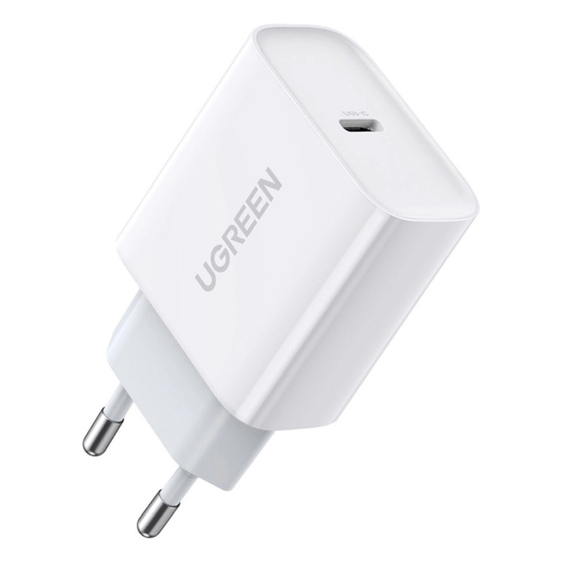UGREEN zidni punjač 20W, USB-C, PD3.0/QC4.0+, bijeli