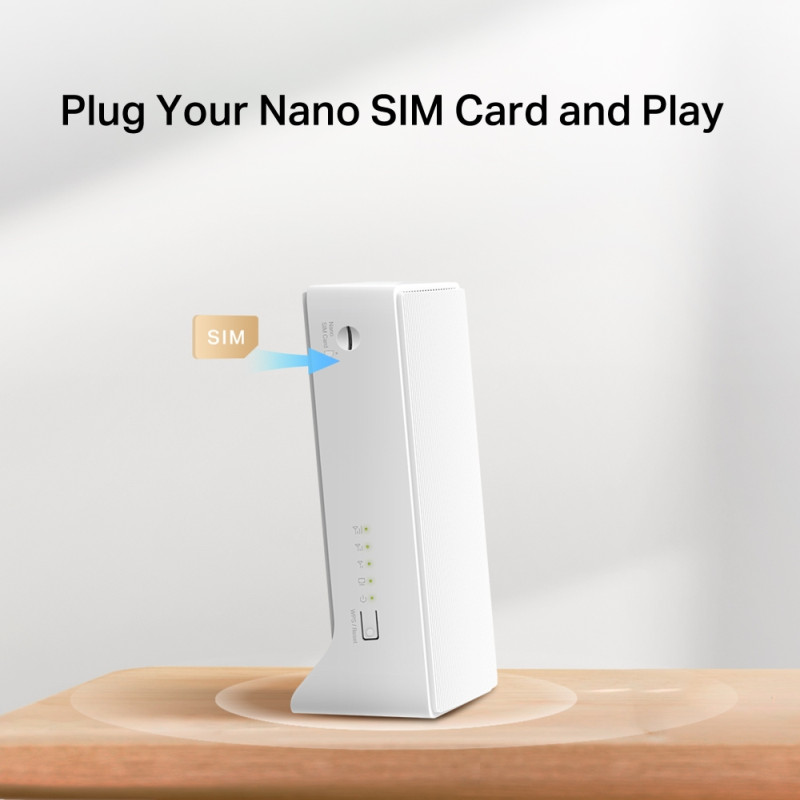 Mercusys bežični N 4G LTE usmjerivač (Router) 300Mbps (2.4GHz), 802.11b/g/n, interni 4G modem, 1×LAN/1×WAN, utor za SIM karticu