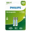 Philips punjive baterije AAA, 2 komada, 800 mAh