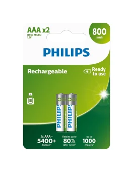 Philips punjive baterije AAA, 2 komada, 800 mAh