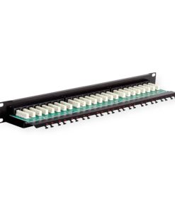 Roline Cat.6/Class E 19" Patch Panel 24-porta UTP, crni