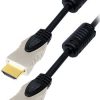Transmedia HDMI cable metal plugs gold contacts, 2,0 m, black