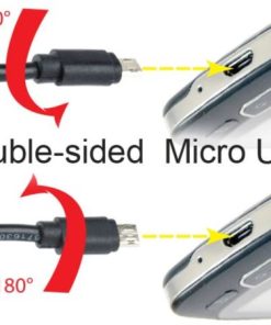 Gembird Double-sided Micro-USB to USB 2.0 AM cable, 1.8 m, black