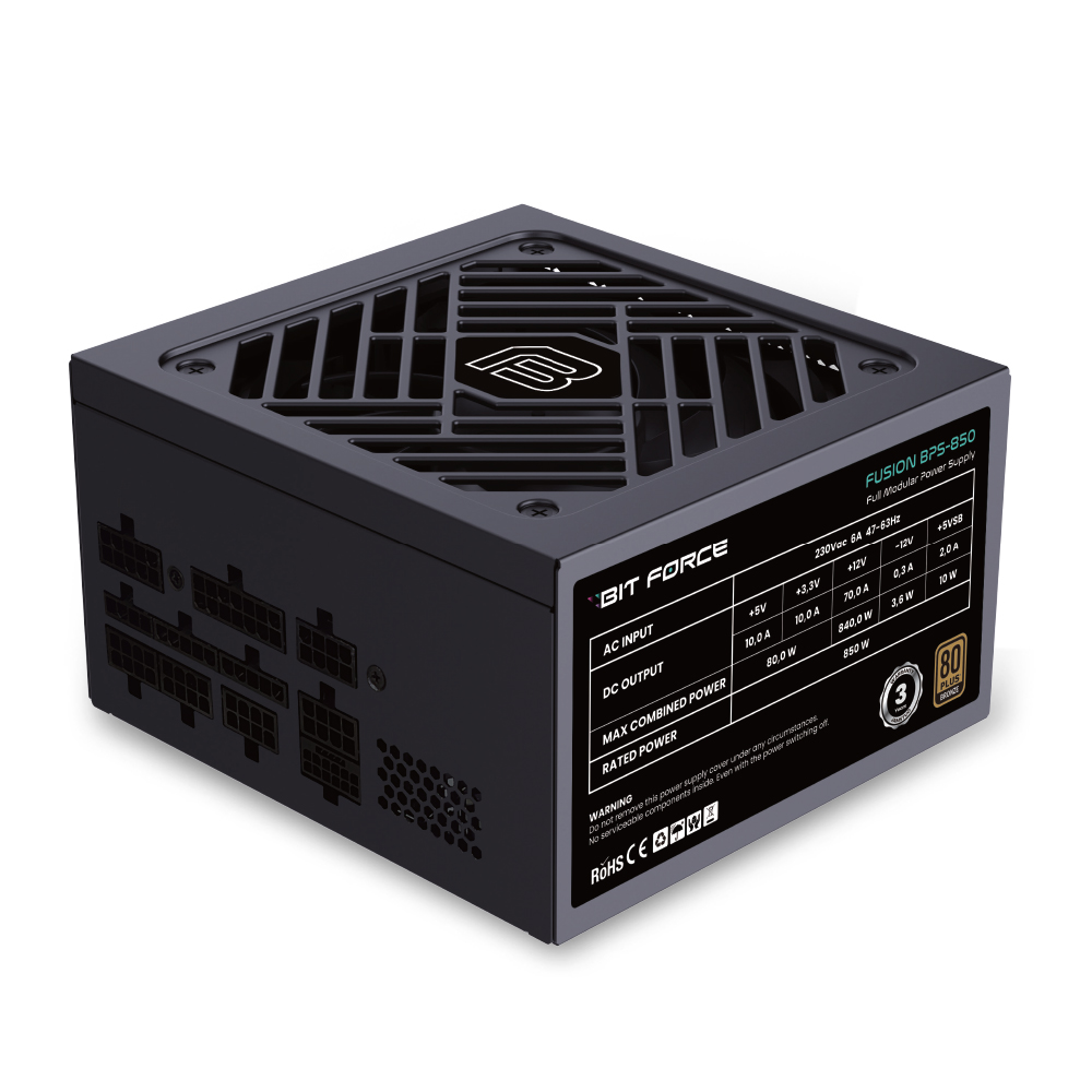 BIT FORCE napajanje 850W 80+ BRONZE FUSION BPS-850, modularno, ATX 3.1, PCI-E 5.1