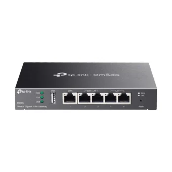 TP-Link Omada Gigabit VPN Gateway 1×G-WAN, 2×G-WAN/LAN, 2×G-LAN, 1xUSB, metalno kućište, crni